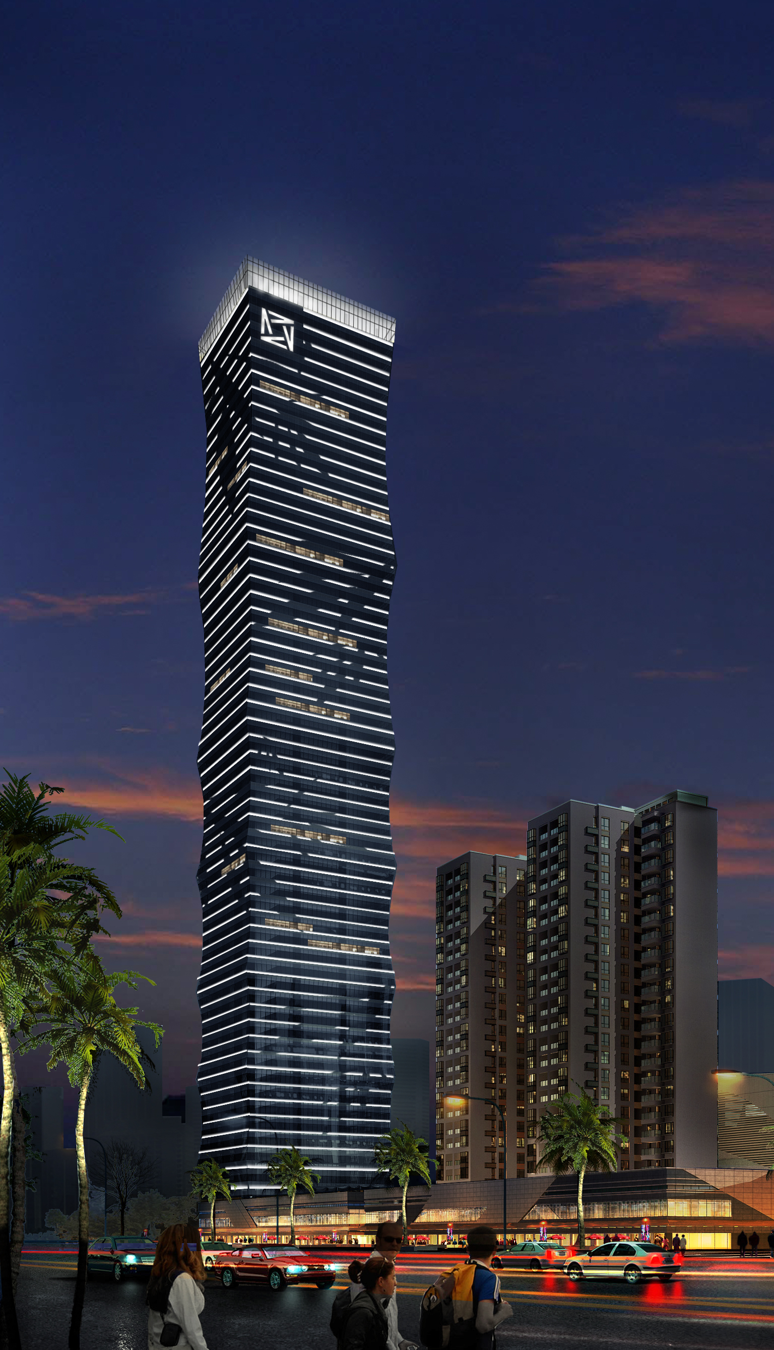 东莞长安万科广场项目8楼泛照明工程